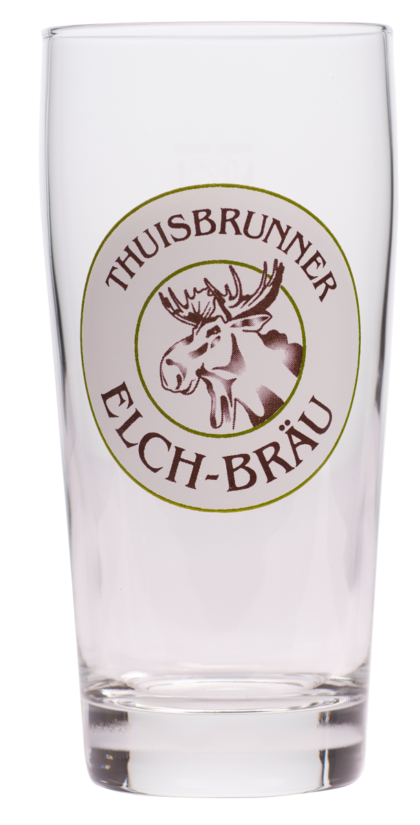 Elch Glas 0,25l weiß
